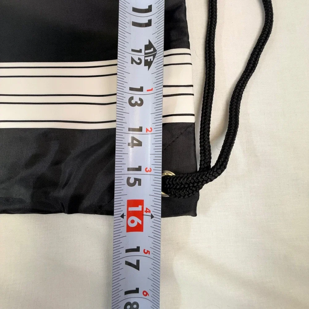 Converse All Star Drawcord Bag Black White‎ Cinch Sack Drawstring Backpack NEW